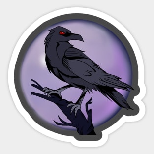 Stylized Raven Sticker